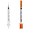 Шприц инсулиновый SFM, 1 мл, КОМПЛЕКТ 10 шт., пакет, U-100 игла несъемная 0,33х12,7 мм - 29G, 534250 - фото 11136232