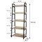 Стеллаж на металлокаркасе BRABIX "LOFT SH-003", 600х350х1500 мм, 5 полок, цвет дуб натуральный, 641236 - фото 11137755