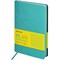Ежедневник недатированный А5 (138х213 мм) BRAUBERG "Stylish", кожзам, гибкий, 160 л., бирюзовый, 111862 - фото 11194428