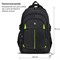 Рюкзак BRAUBERG TITANIUM универсальный, 3 отделения, черный, салатовые вставки, 45х28х18 см, 270766 - фото 11212020