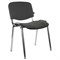 Стул для персонала и посетителей BRABIX "Iso CF-001", хромированный каркас, ткань серая с черным, 531420 - фото 11219071