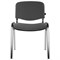 Стул для персонала и посетителей BRABIX "Iso CF-001", хромированный каркас, ткань серая с черным, 531420 - фото 11219073