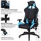 Кресло компьютерное BRABIX "GT Master GM-110", две подушки, экокожа, черное/голубое, 531928 - фото 11219243