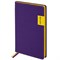 Ежедневник недатированный А5 (138х213 мм), BRAUBERG "AIM", под кожу, 136 л., фиолетовый, 113424 - фото 11235514