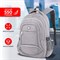 Рюкзак BRAUBERG HIGH SCHOOL универсальный, 3 отделения, "Туман", светло-серый, 46х31х18 см, 270762 - фото 11272288