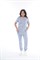 Костюм женский хирургический Модерн-004 (тк.Стрейч,120) MedLine, серый - фото 11300497