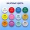 Краски акриловые для техники "Флюид Арт" (POURING PAINT), НАБОР 12 цветов по 60 мл, BRAUBERG ART CLASSIC, 192236 - фото 11323255