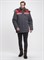 Куртка зимняя Бригада NEW (тк.Смесовая,210), т.серый/красный - фото 11365307