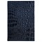 Обложка для паспорта натуральная кожа кайман, "PASSPORT", темно-синяя, BRAUBERG, 237196 - фото 11370565