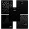 Тетрадь А5, 48 л., BRAUBERG, скоба, клетка, матовая ламинация, выборочный лак, "Black" (микс в спайке), 404375 - фото 11381659