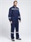 Костюм Легион-1 СОП (тк.Смесовая,210) брюки Леон, т.синий/васильковый - фото 11392017