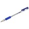 Ручка шариковая с грипом BEIFA (Бэйфа), СИНЯЯ, корпус прозрачный, узел 0,7 мм, линия письма 0,5 мм, AA999-BL - фото 11726444