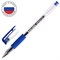Ручка гелевая РОССИЯ "PATRIOT-GT", СИНЯЯ, корпус прозрачный, узел 0,7 мм, линия письма 0,4 мм, BRAUBERG, 143959 - фото 11731327