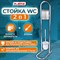 Ершик для унитаза СТОЙКА + держатель туалетной бумаги, сталь/пластик, зеркальный, LAIMA, 607433 - фото 11737653