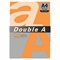 Бумага цветная DOUBLE A, А4, 75 г/м2, 100 л., неон, оранжевая - фото 11744670