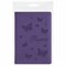Обложка для паспорта STAFF, бархатный полиуретан, "Бабочки", фиолетовая, 237618 - фото 11764939