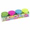 Пластилин-тесто для лепки BRAUBERG KIDS, 4 цвета, 560 г, яркие неоновые цвета, крышки-штампики, 106716 - фото 12051568