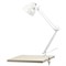 Настольная лампа светильник Бета на струбцине, цоколь Е27, белый - фото 12469458