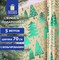 Бумага упаковочная крафт С ЭФФЕКТАМИ BIG SIZE новогодняя "Green Trees", 0,7х5 м, ЗОЛОТАЯ СКАЗКА, 591950 - фото 12469628
