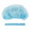 Шапочка-берет Шарлотта "Плиссе" голубая, КОМПЛЕКТ 125 шт., спанбонд 8 г/м2, ГЕКСА - фото 12474935