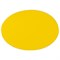 Знак безопасности "Желтый круг на двери", КОМПЛЕКТ 5 шт., диаметр - 150 мм, пленка самоклеящаяся, И 16, И16 - фото 12481560