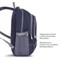 Рюкзак BRAUBERG HIGH SCHOOL универсальный, 3 отделения, "Райдер", синий, 46х31х18 см, 225523 - фото 12529905