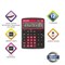 Калькулятор настольный BRAUBERG EXTRA COLOR-12-BKWR (206x155 мм), 12 разрядов, двойное питание, ЧЕРНО-МАЛИНОВЫЙ, 250479 - фото 12533868