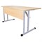 Стол-парта 2-местный, регулируемый угол, "Умник" 1200х500х520-640мм, рост 2-4, серый каркас, ЛДСП клён - фото 12552485