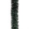 Мишура, 1 штука, диаметр 70 мм, длина 2 м, зеленая с белыми кончиками, 73752 - фото 12553203