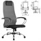 Кресло офисное BRABIX PREMIUM "Ultimate EX-800" хром, плотная двойная сетка Х2, черное/серое, 532912 - фото 12585202