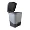 Ведро-контейнер 8 л с педалью, для мусора, 30х25х24 см, цвет серый/графит, 427-СЕРЫЙ, 434270065 - фото 12675444