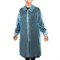 Халат одноразовый голубой на липучках КОМПЛЕКТ 10 шт., XXL, 56-58 размер, 110 см, рукав на резинке, 20 г/м2 СНАБЛАЙН - фото 12676628