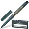 Ручка капиллярная (линер) FABER-CASTELL "Finepen 1511", ЧЕРНАЯ, корпус темно-зеленый, линия 0,4 мм, 151199 - фото 13102059