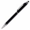 Ручка-стилус SONNEN для смартфонов/планшетов, СИНЯЯ, корпус черный, серебристые детали, линия письма 1 мм, 141589 - фото 13102203