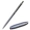 Ручка подарочная шариковая BRAUBERG Larghetto, СИНЯЯ, корпус серебристый с хромированными деталями, линия письма 0,5 мм, 143474 - фото 13102615