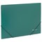 Папка на резинках BRAUBERG, стандарт, зеленая, до 300 листов, 0,5 мм, 221621 - фото 13106309