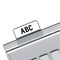 Картотечные индексные окна HAN (Германия), комплект 10 шт., для разделителей А4, А5, А6, прозрачные, НА9001 - фото 13108480