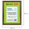 Рамка 30х40 см, пластик, багет 30 мм, BRAUBERG "HIT4", орех с двойной позолотой, стекло, 391004 - фото 13117670