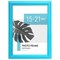 Рамка 15х21 см небьющаяся, багет 17,5 мм, пластик, BRAUBERG "Colorful", голубая, 391237 - фото 13118059