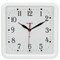 Часы настенные TROYKATIME (TROYKA) 81810835, квадрат, белые, белая рамка, 26х26х3,5 см - фото 13120657