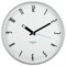 Часы настенные TROYKATIME (TROYKA) 77777710, круг, белые, серебристая рамка, 30,5х30,5х3,5 см - фото 13121641