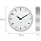 Часы настенные TROYKATIME (TROYKA) 77777710, круг, белые, серебристая рамка, 30,5х30,5х3,5 см - фото 13121644
