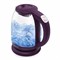 Чайник KITFORT КТ-640-5, 1,7 л, 2200 Вт, закрытый нагревательный элемент, ТЕРМОРЕГУЛЯТОР, стекло, фиолетовый - фото 13122150
