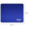 Коврик для мыши SONNEN "BLUE", резина + ткань, 220х180х3 мм, 513308 - фото 13124568