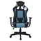 Кресло компьютерное BRABIX "GT Racer GM-100", две подушки, ткань, черное/голубое, 531818 - фото 13125817