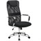 Кресло офисное BRABIX "Fit EX-514", с подголовником, хром, черное, 531949 - фото 13126339