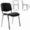 Стул STAFF "Iso Lite CF-008", хром, ткань черная (С-11), 532565 - фото 13127273