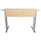 Стол-парта 2-местный нерегулируемый "Умник", 1200х500х760 мм, рост 6, серый каркас, ЛДСП клён - фото 13127677