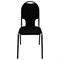 Стул для посетителей РС02М, черный каркас, ткань черная - фото 13127926