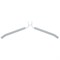 Вешалка-плечики трансформер, 5 плечиков, металл с покрытием, белые, BRABIX ULTRA, 607475 - фото 13130966